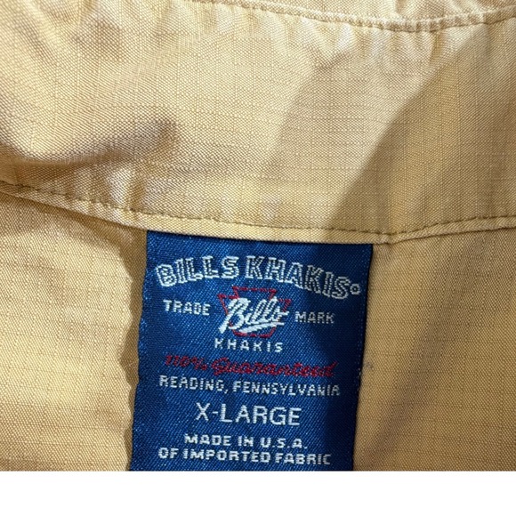 Bills Khakis Button Up Size XL Lot of 2 Olive Gold Ripstop Casual Outdoors READ - Picture 4 of 16